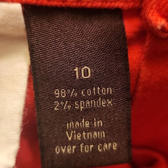 The Limited Denim 678 Red Skinny Ankle Jeans Size 10 - Picture 8 of 9